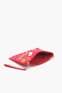 Super Mom Hand-Beaded Clutch Shoulder Bag