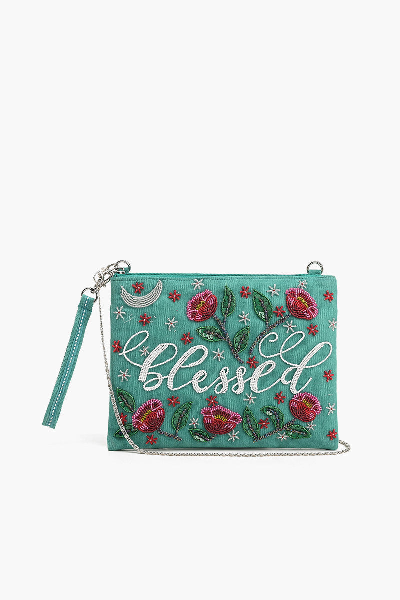 Blessed Hand-beaded Clutch