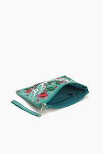 Blessed Hand-beaded Clutch Handbag