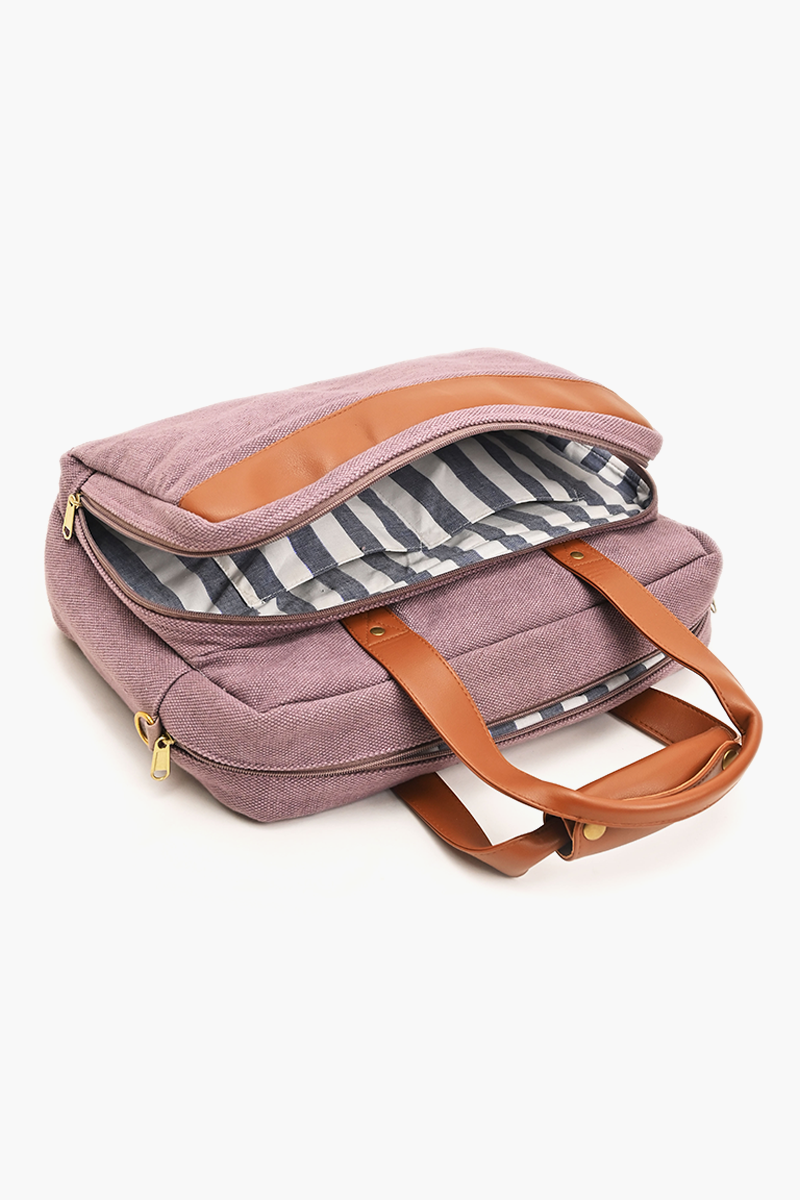 Blush Utility Bag With Additional Storage
