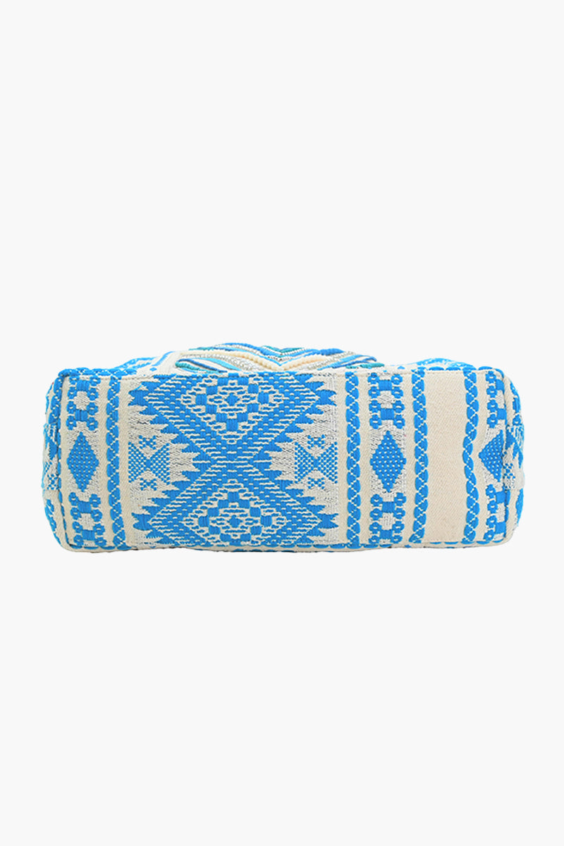 Bohemian Embellished Tote Bag - Blue
