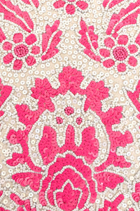 Bohemian Embellished Tote Bag - Pink