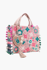 Whimsical Pink Mini Tote Bag