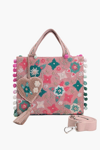 Whimsical Pink Mini Tote Bag