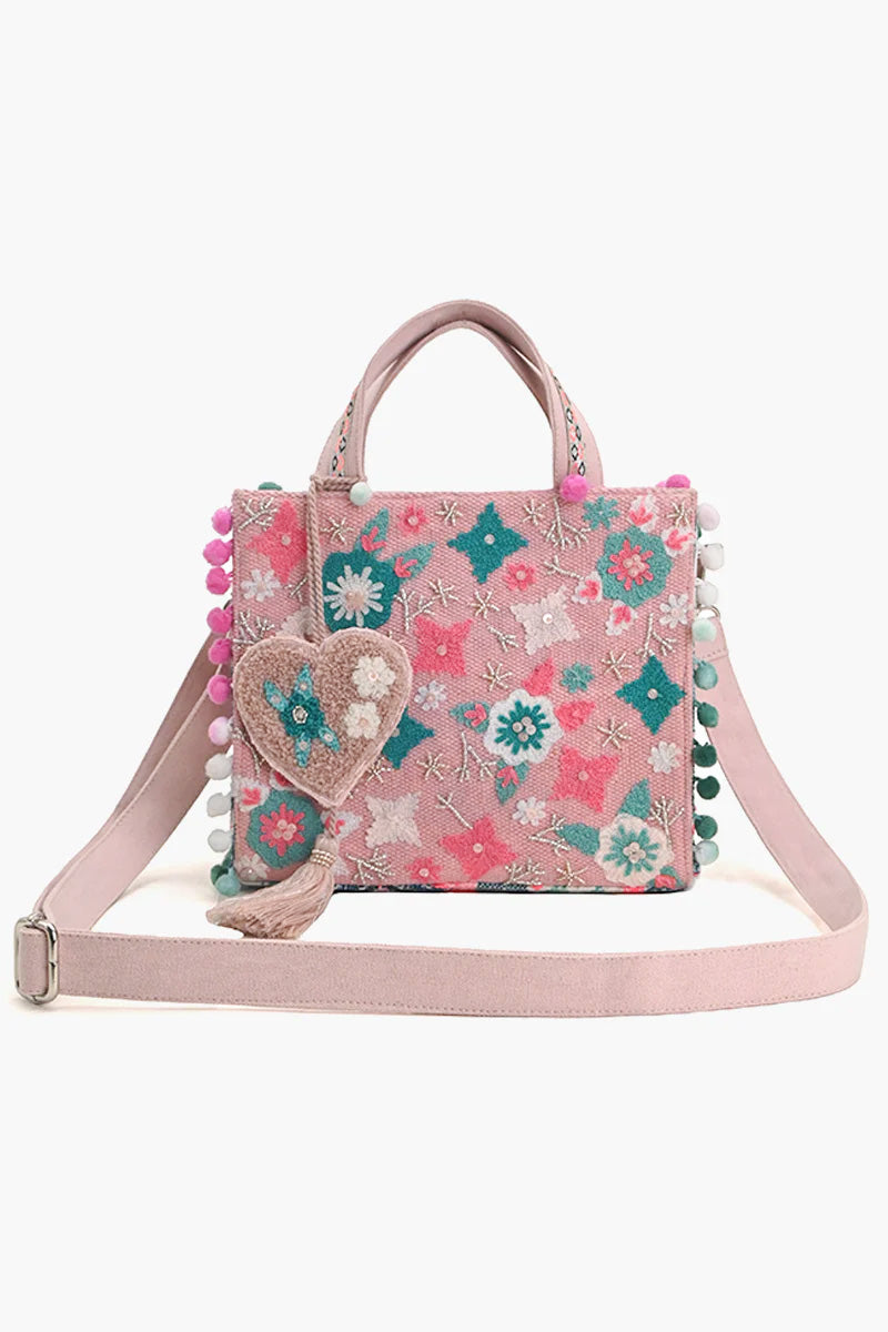 Whimsical Pink Mini Tote Bag