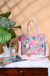 Whimsical Pink Mini Tote Bag