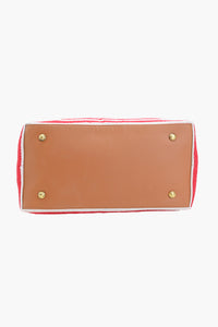 Linea Red Tote Bag