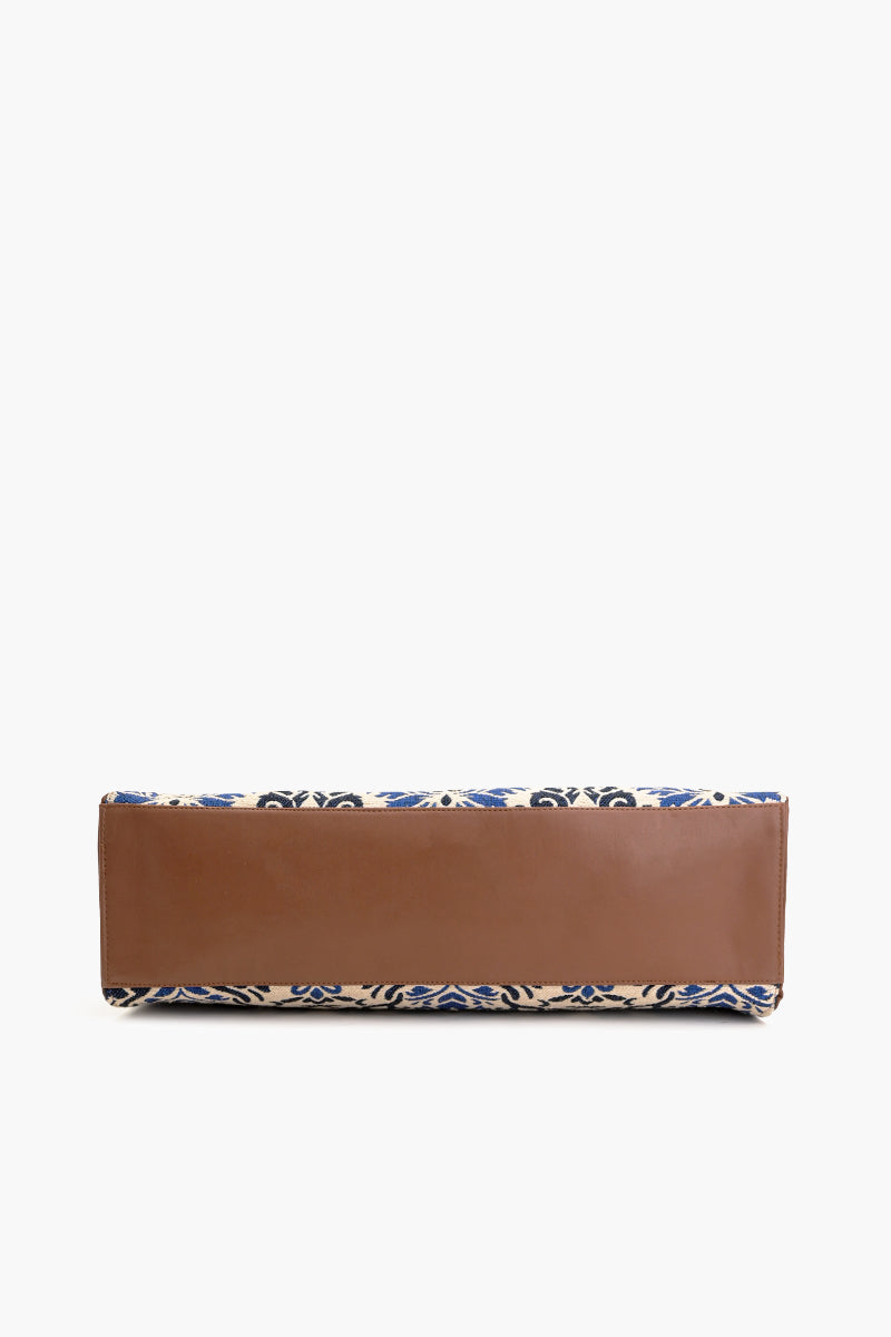 The Chevron Scholar Laptop Tote