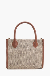 The Herringbone Haven Tote