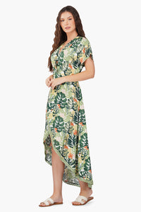 Tropical Overlap Maxi Dress