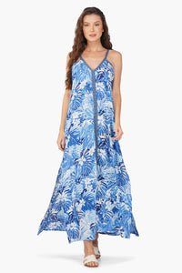 Meghan Tropical Blues Dress