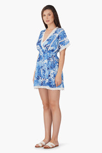 Sophie Wrap Dress With Lace Detail