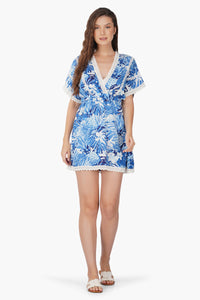 Sophie Wrap Dress With Lace Detail