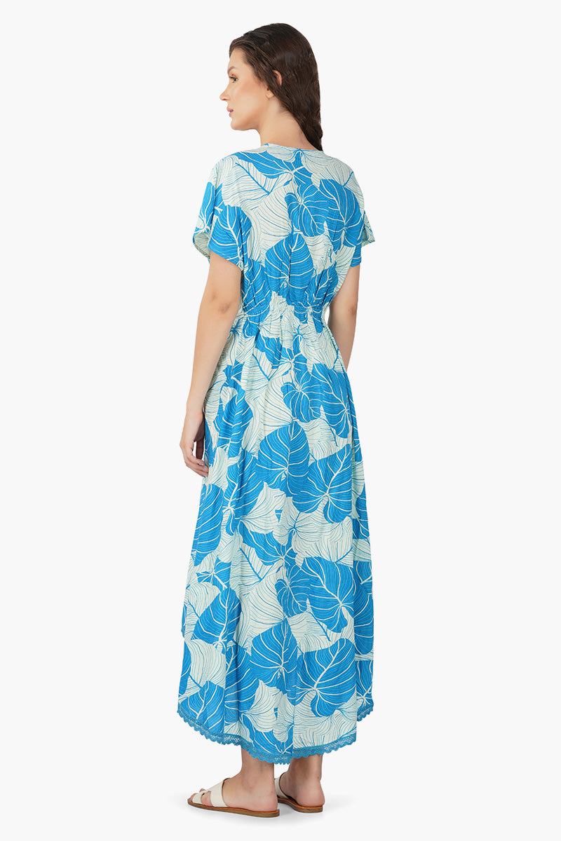 Summer Blues Overlap Dress