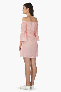 Rose Off-The-Shoulder Dress