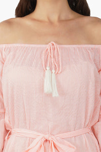 Rose Off-The-Shoulder Dress