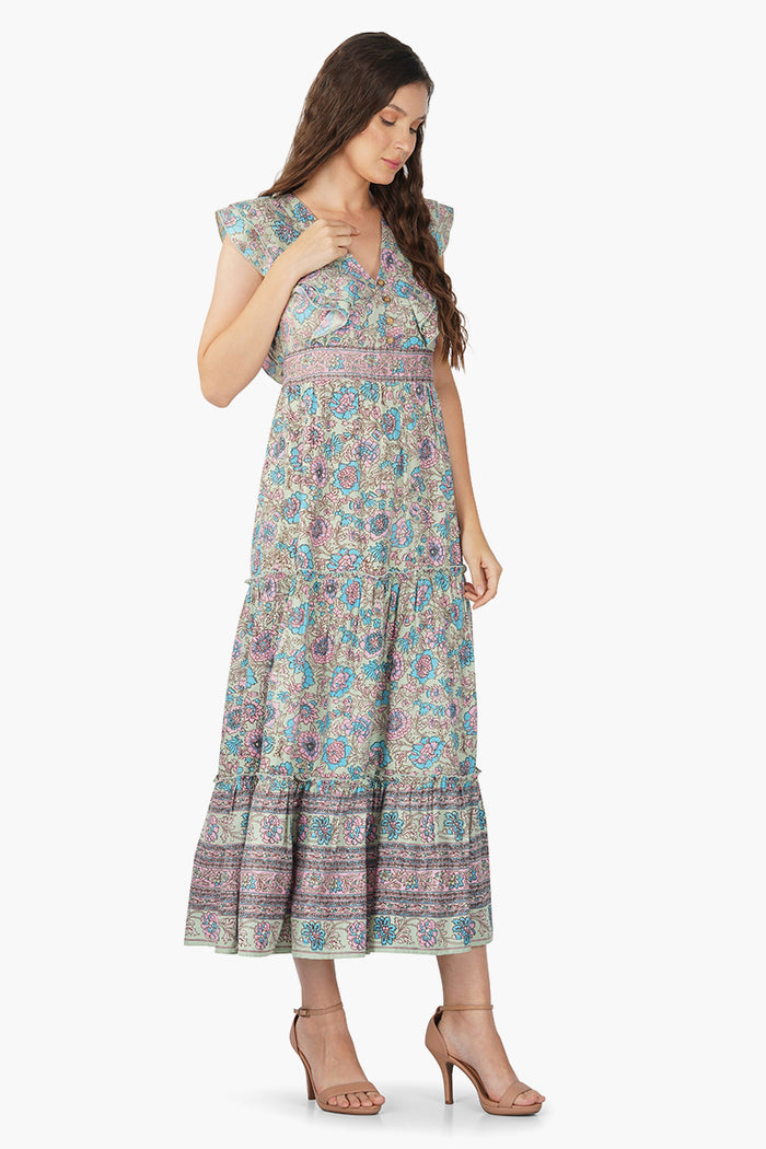 Daisy Floral Midi Dress
