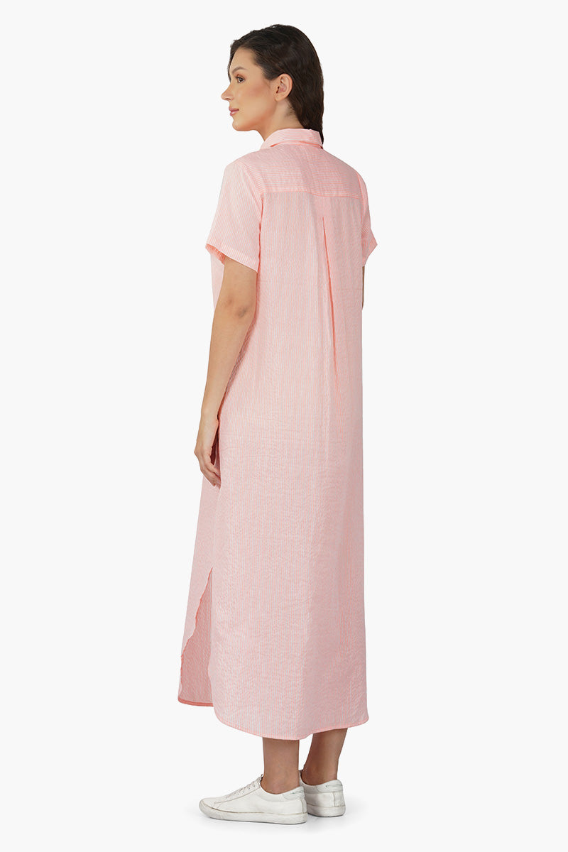 Summer Breeze Cotton Shirt Dress