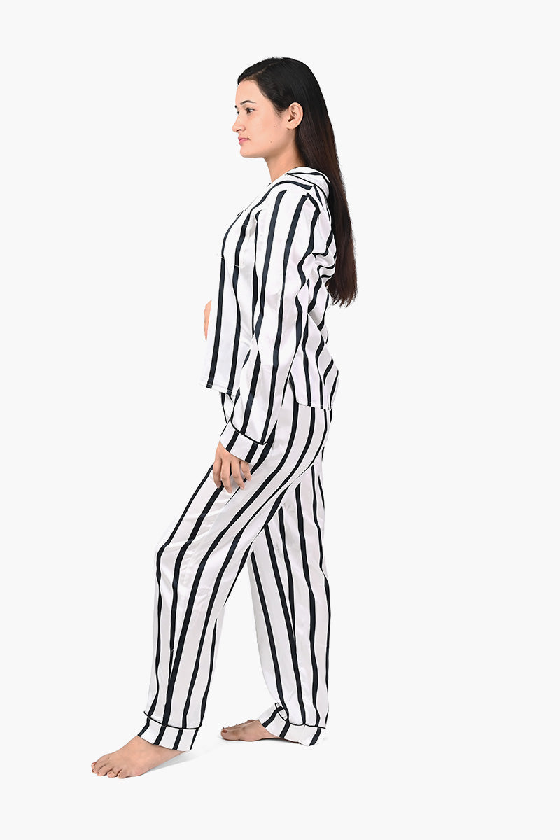 Maritime Striped Night Suit