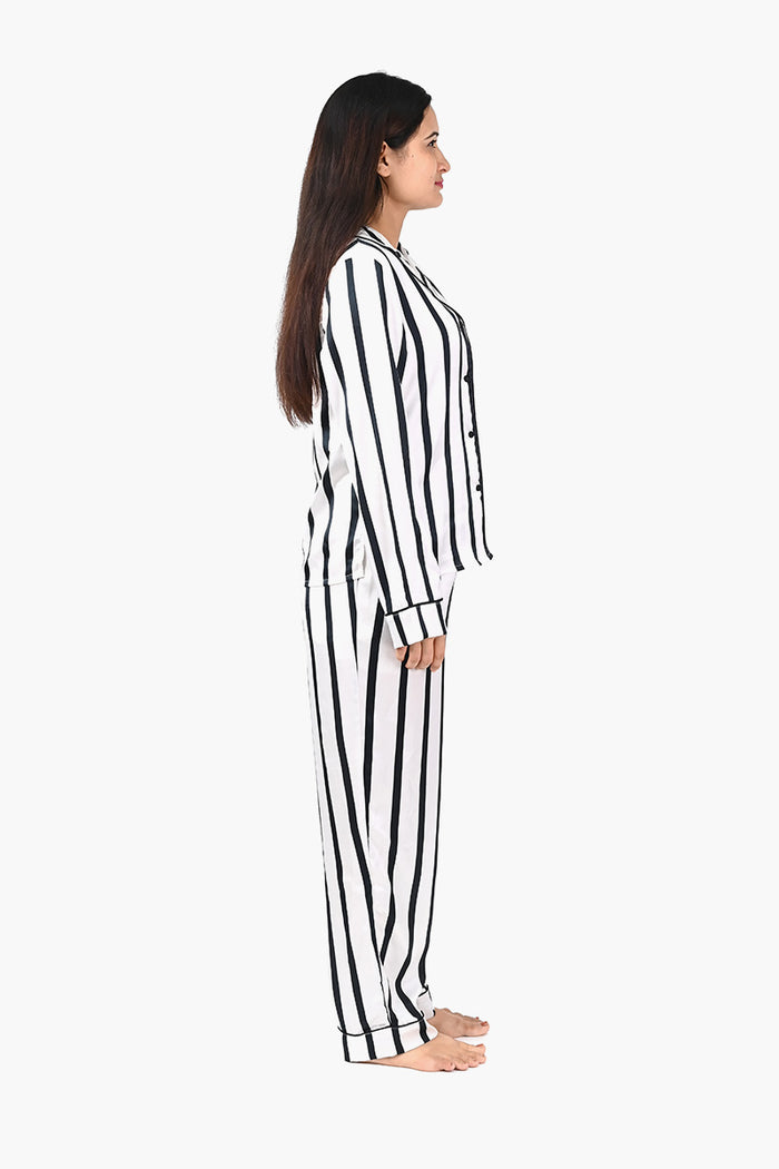Maritime Striped Night Suit