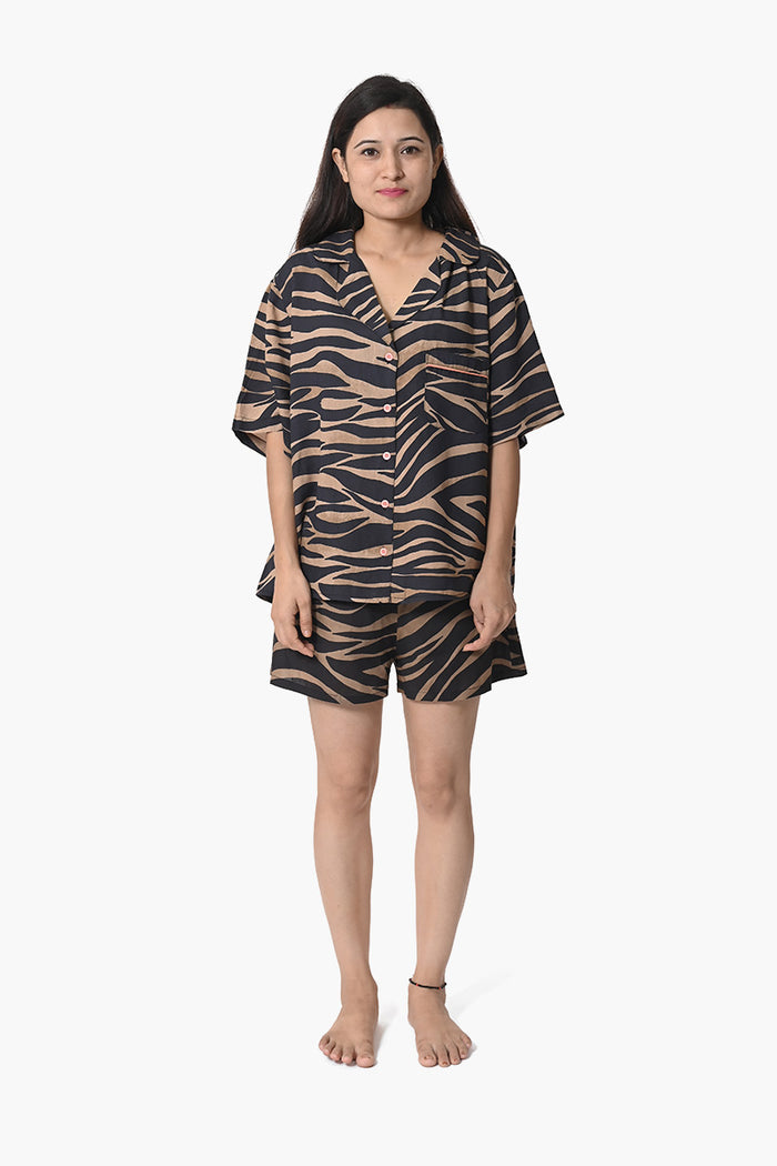 Wild Dreams Animal Print Night Suit