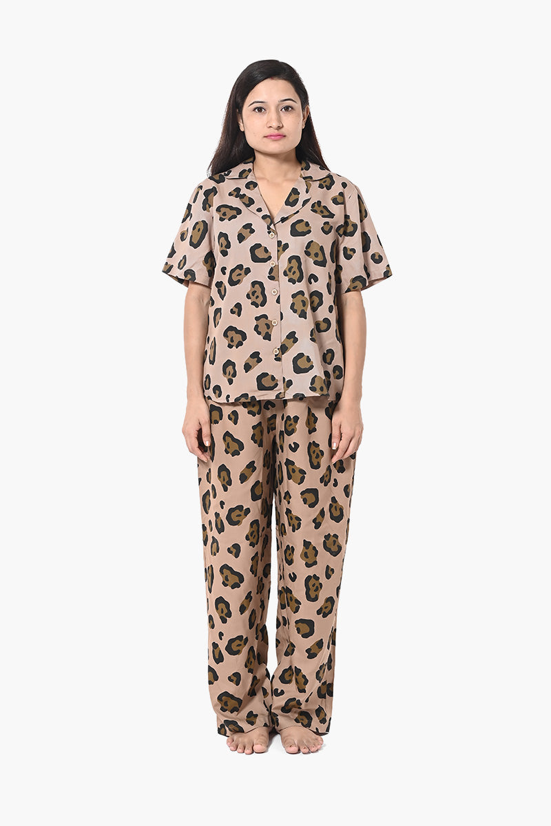 Animal Print Night Suit