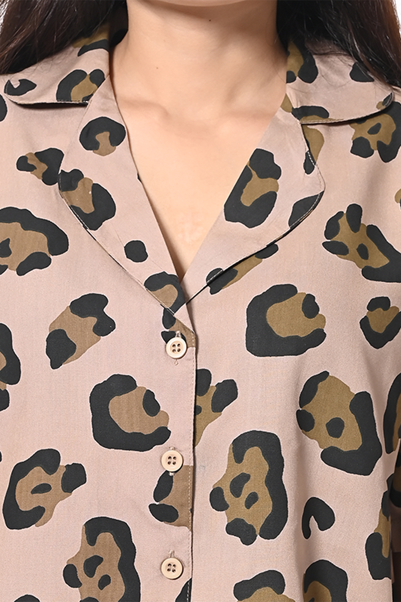 Animal Print Night Suit