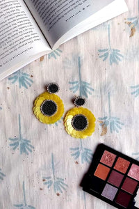 Sunflower Drop Earrings
