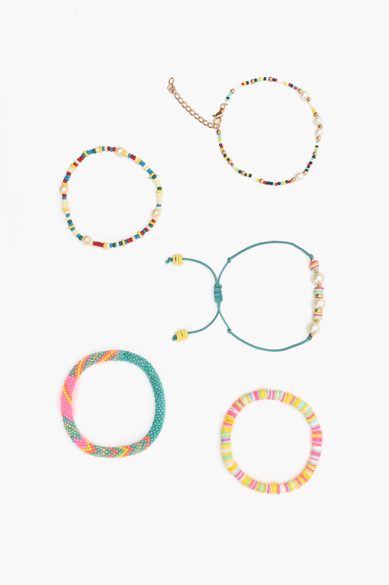 Multicolor Pearl Beaded Handmade Bracelet