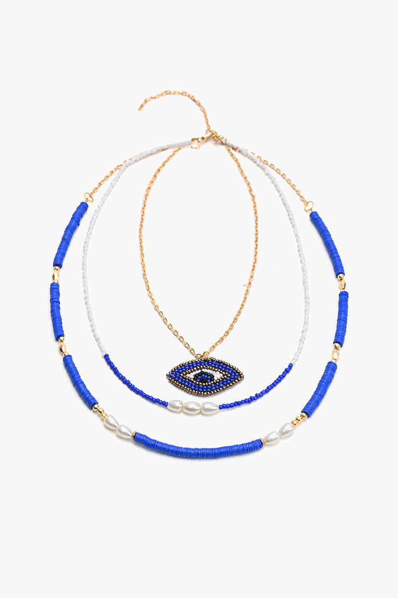 Grecian Evil Eye Necklace Set