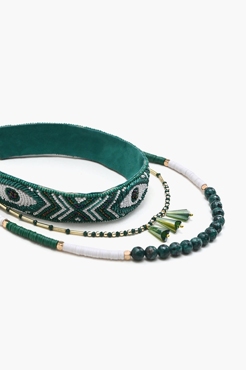Handmade Evil Eye Choker Set