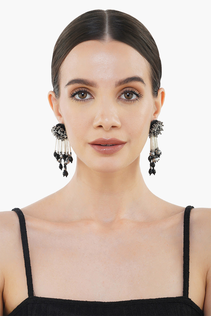 Glass Beaded Chandelier Earring