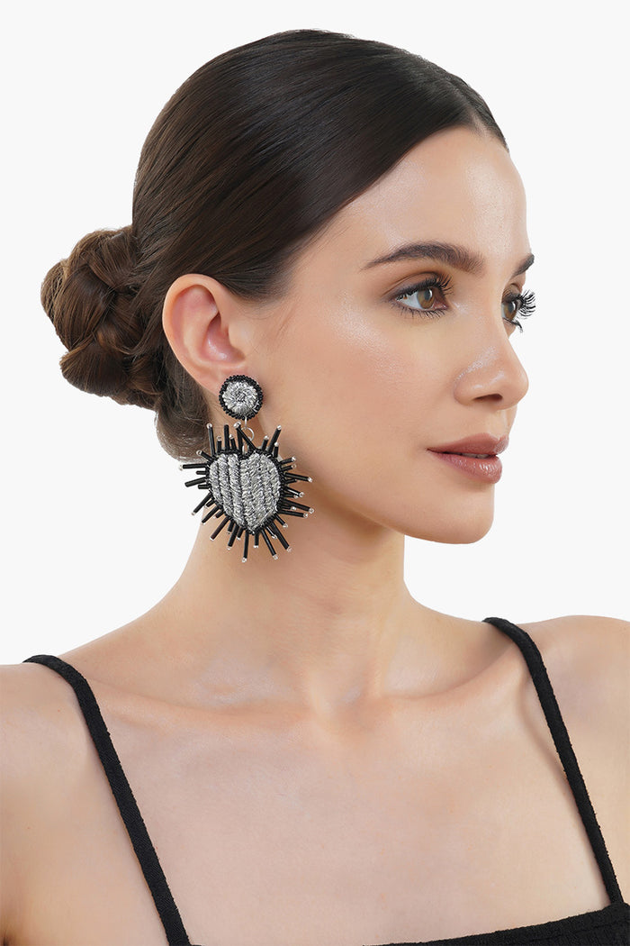 Heart Shaped Dangle Earring
