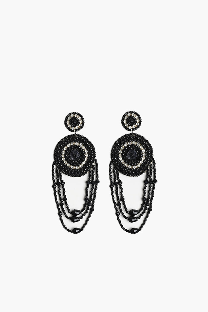 Black Dream Catcher Earring