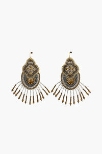 Golden Ladybug Tassel Earring