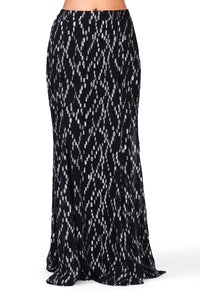 Midnight Gleam Black & Silver Lurex Mermaid Co-Ord Set