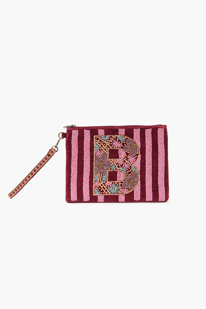 Luxury Velvet Alphabet Pouch