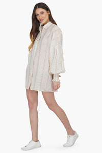 Gold Lurex Stripe Shirt