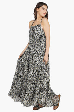 Always Animal Tiered Maxi Dress