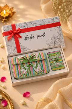 Bloom Beaded Shoulder Bag Gift Set