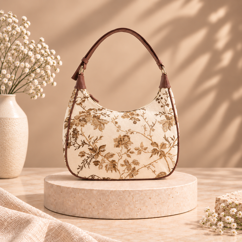 Dreamweaver Floral Tapestry Shoulder Bag