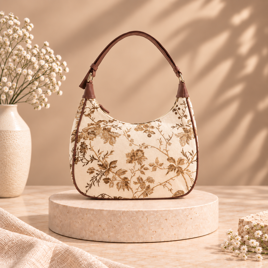 Dreamweaver Floral Tapestry Shoulder Bag