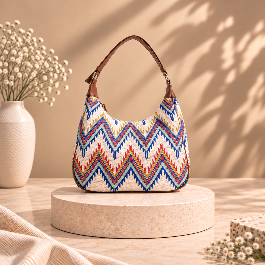Zigzag Zest Shoulder Bag