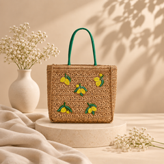 Handcrafted Raffia Oversized Beach Tote Bag