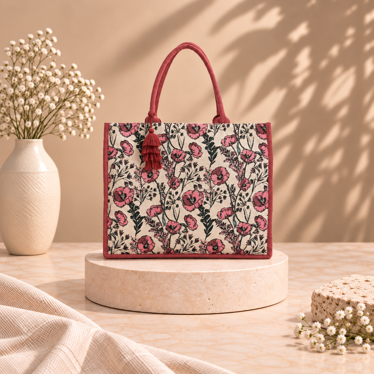 Poppy Field Tote Bag