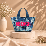 Beach Tote Bag Embroidered Handmade