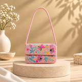 Butterfly Garden Beaded Shoulder Bag