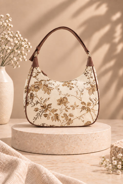 Dreamweaver Floral Tapestry Shoulder Bag