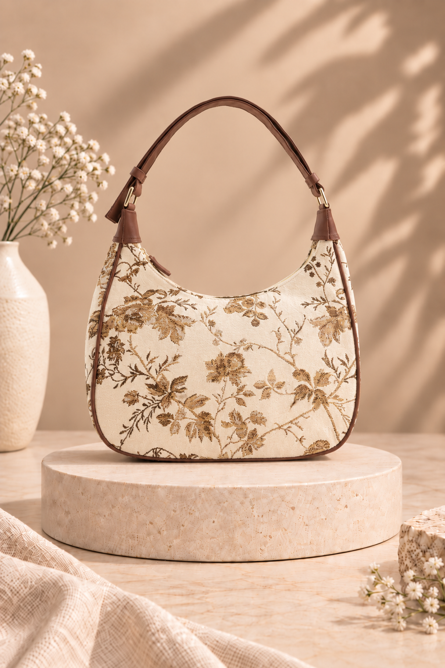 Dreamweaver Floral Tapestry Shoulder Bag