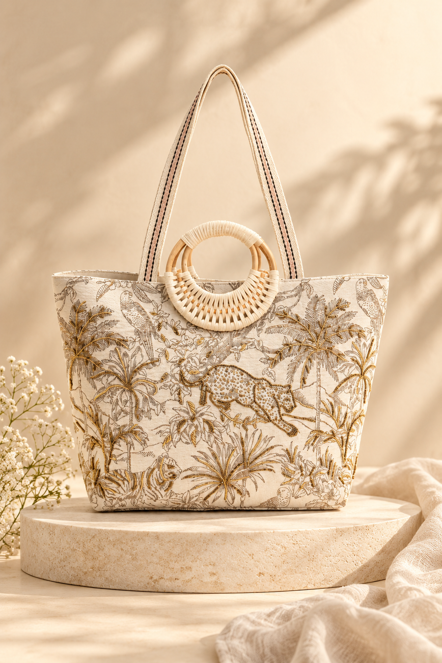 Golden Jungle Tote Bag